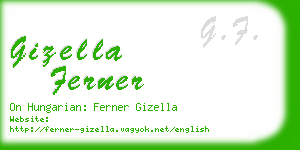 gizella ferner business card